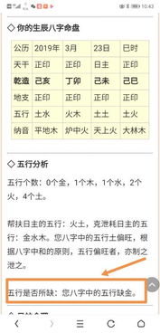 自测五行八字缺什么（测五行八字缺什么周易）