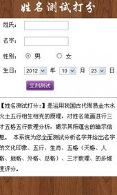 名字测试打分多少分好