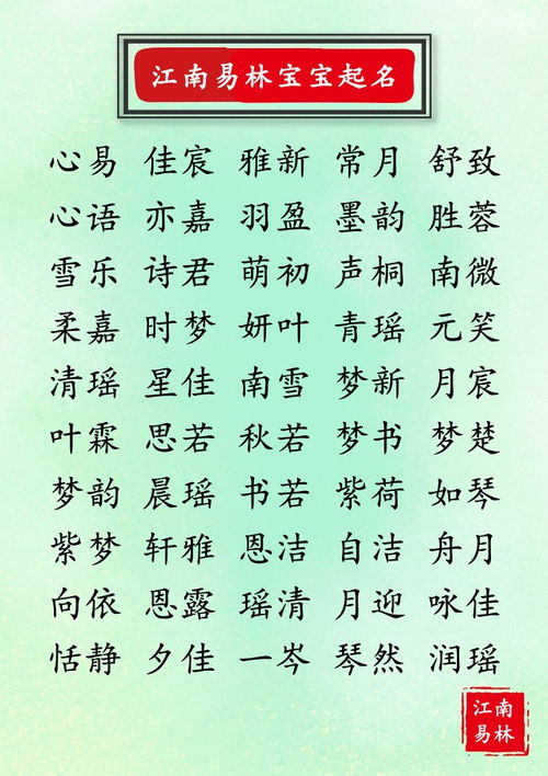 好听稀少高级的名字（好听又高级的名字）
