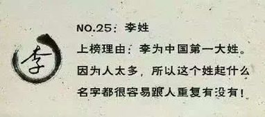中国百家姓排名（2025年百家姓最新排行榜）